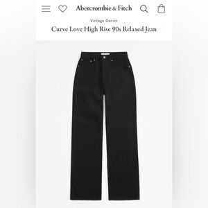 Abercrombie Curve Love High Rise 90s Relaxed Jean
